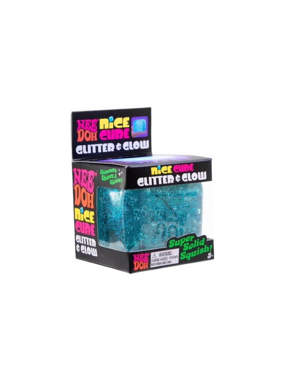 Blue Glitter & Glow Nice Cube NIB